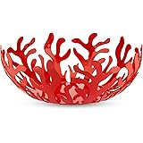 Alessi Mediterraneo ESI01/29 Fruttiera di Design in Acciaio Colorato Rosso