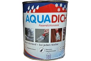 Latzel Dämmstoffe Aqua tätningsreparation, fibertätningsmedel, 1 liter burk, transparent, tätar omedelbart i alla väderförhållanden