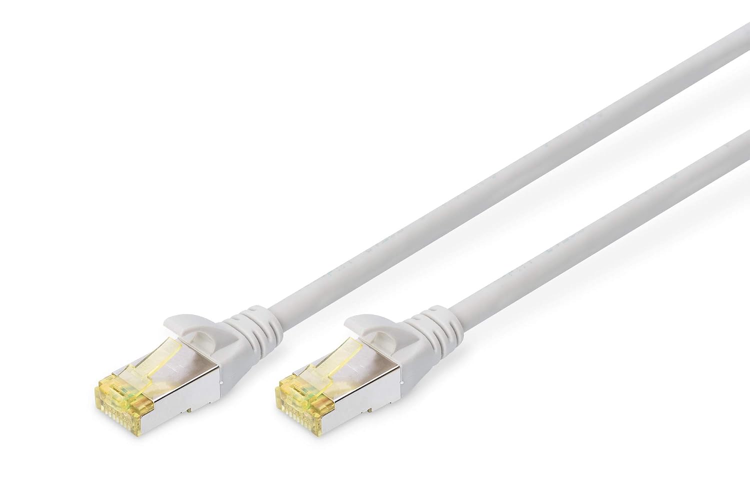 DIGITUS Cat 6A LAN-kabel - 5m - S/FTP afgeschermd - 10 Gbit/s - 500 MHz - PoE++ - AWG 26/7 - LSZH - RJ45 netwerkkabel - Cat6 en Cat7 compatibel - grijs