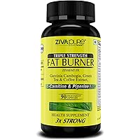 Zivapure Fat Burner & Natural Weight Loss Supplement for Men and Women with L Carnitine , Garcinia Cambogia , Green Tea…