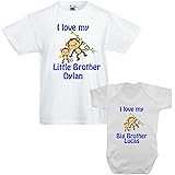 i love my big brother personalised baby clothes