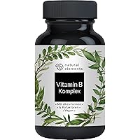 Vitamin B Komplex mit B12-180 Tabletten - Premium: Mit Aktivformen, Quatrefolic®, Kofaktoren - Laborgeprüft, vegan