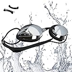 Occhialini da Nuoto, Anti-Appannamento Occhiali da Nuoto Agonistico Protezione UV Impermeabile per Adulti, Bambini +10...