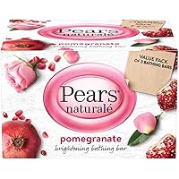 Pears Naturalé Pomegranate Brightening Bathing Soap Bar, 125 g (Pack of 3)