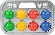Simba 107401391 - Boccia Spiel Tragekorb, 8 Kugeln, 7x8cm, 2 Zielkugeln