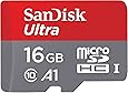 SanDisk Ultra 16GB microSDHC Memory Card  + SD Adapter with A1 App Performance  up to 98MB/s, Class 10, U1 - Amazon exclusive packaging
