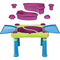 Keter Fun Table Sandkastentisch Aufklappbarer Kindertisch Spieltisch 79 x 56 x 50 cm (Grün / violett)