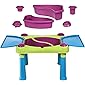 Keter Fun Table Sandkastentisch Aufklappbarer Kindertisch Spieltisch 79 x 56 x 50 cm (Grün / violett)