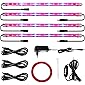 Roleadro LED Pflanzenlampe 40w Pflanzenlicht Pflanzenleuchte mit Timer 3H/6H/12H Heillgkeitsstufen 4Pcs Strip Wachsen…