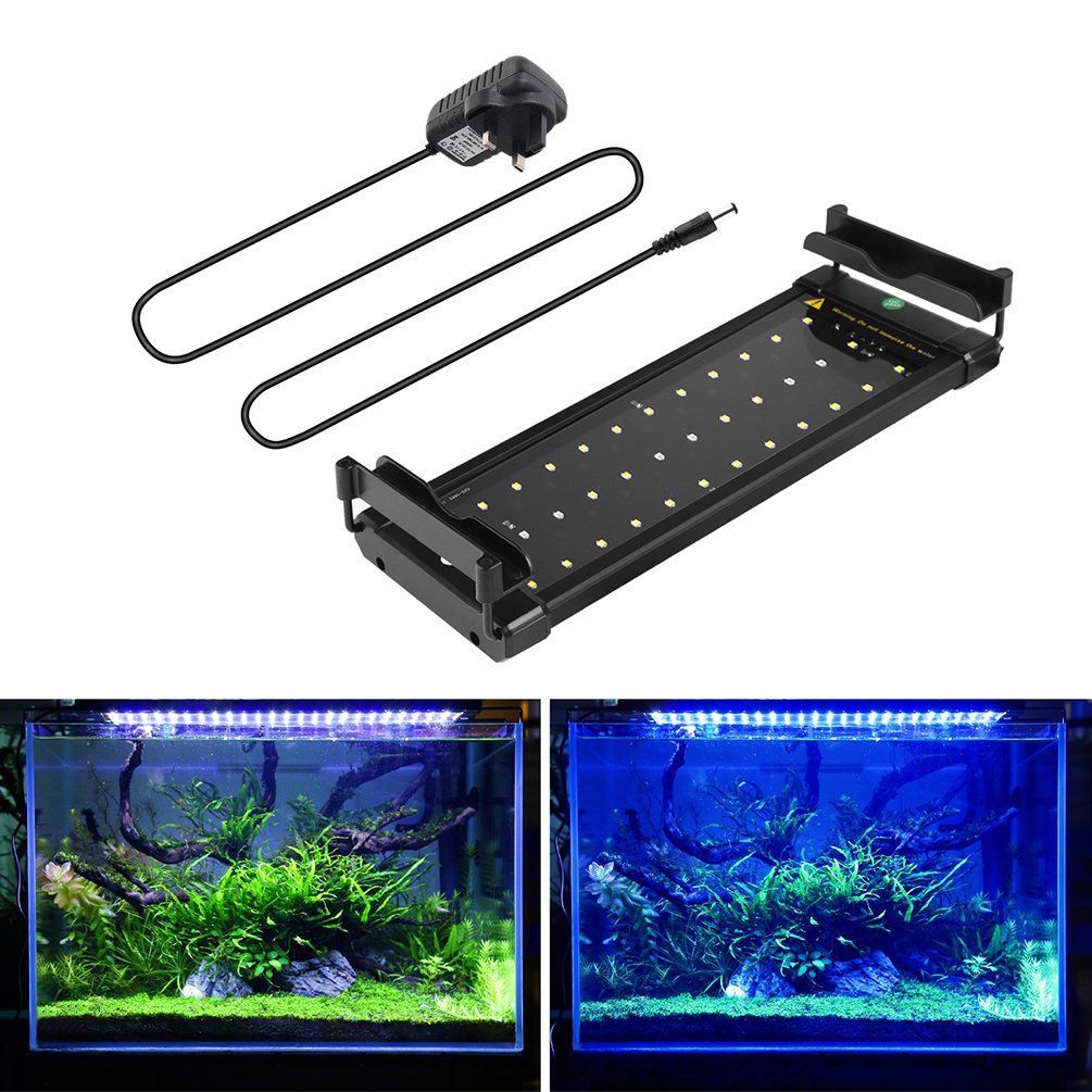 MAINLICHT Aquarium Light for 11"45"(30cm90cm) Fish Tank Bright Fish