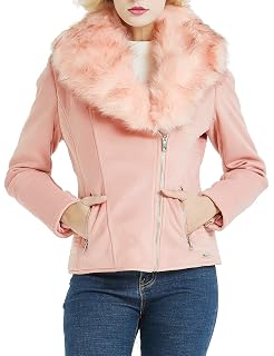 Bellivera Women S Faux Suede Jacket 3 Colors Biker Style Leather Jacket With Detachable Faux Fur Collar And Fleece Lining Short Jack For Winter Autumn Buy Online In Antigua And Barbuda At Antigua Desertcart Com Productid