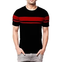 Leotude Regular Fit Half Sleeve T Shirt for Men