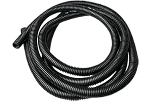 ON1SHELF Black Conduit Split Plastic Flexible Cable Tidy Solution Tube Trunking 23mm - 3m