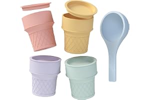Pastellfärgade Glassleksaker | Leksaksglasskiosk | Köksleksaker | Leksaker för Rollekar