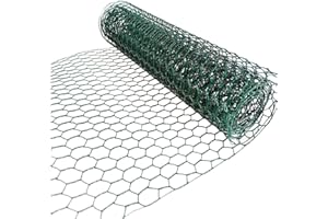 FSSTUD Floral Wire Mesh Netting Green Floral Arrangement Frame Wire Netting Poultry Fencing Net Gardening Plant Net Chicken Wire Net 35 x 100 cm