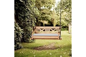 Brillars 2 Seater Bench Cushion 108x45x6cm Thick Bench Pad Mat Garden Patio Seat Cushion Soft Seat Pad for Garden Furniture Chair Cushion Indoors Outdoors, Only Cushion (Silver Grey)