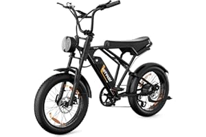 ‎HITWAY HITWAY E Bike Elektrofahrrad 20 Zoll 4.0 Breitreifen Ebikes,48V 15Ah/2 * 13Ah Akku Mountain E-MTB Fahrrad,25km/h 7 Gang zum Pendeln,bis 45-150km für Erwachsene