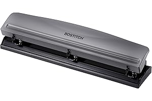 Bostitch 3 perforatore a fori, 12 fogli, grigio (kt-hp12-gray)