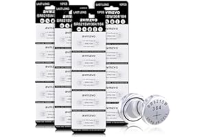 Avmzvo SR621 Equivalent à SR621SW Batterie 364 621 pour Montre 1,5 V - 40 Piles Bouton - Garantie 3 Ans