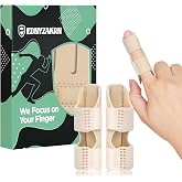 EDNYZAKRN Trigger Finger Splints, 2 Pieces, Beige | For Arthritis, Protector &amp; Support, Index Finger, Middle, Ring