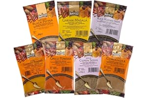 Offer Shop Indian Spices for Cooking - 7 Essential Indian Spice Collection Kit | Perfect Refill for Kitchen Spice Box