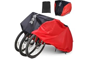 NEVERLAND Funda de Bicicleta Impermeable para 3 Bicicletas Funda Bicicletas Exterior Cubierta Protector Cubre Bicicletas para Bicicleta de Montaña y Bicicleta de Carretera Resistente a Prueba de UV