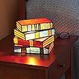 Yinhamnl Resin Stacked Books Lamp, Vintage Nightstand Desk Book Lamps ...