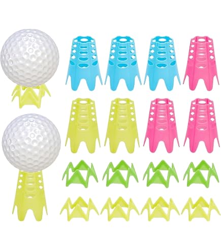 PATIKIL Gummigolftees 3 Zoll – 5er Pack, Stabiler Ballhalter Für Driving Range & Übungsmatten