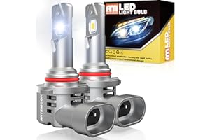ANTEMOON Bombilla HB4 9006 LED para Faros de Coche, 90W 18000LM 6000K Blanco Bombillas LED HB4 con CSP Chips, 1:1 Mini Reemplazo de Lámpara HB4 Halógena y Xenón para 12V 24V Coche, 2 Bombillas