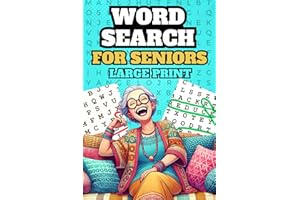 Retirement Gift for Woman : Large Print Word search for Seniors: WordSearch puzzle Book for Adults With BIG Letters : Christmas Birthday Funny Present ... Grandparents Older Parents Over 50 60 70 80