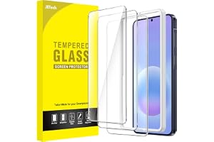 JETech Screen Protector for Samsung Galaxy A57, 3-Pack | HD Clear, Fingerprint ID Compatible, Anti-Scratch Glass