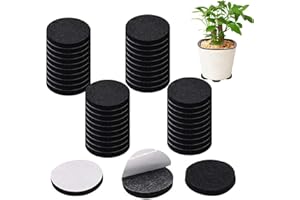 Fuletooye 40 Pcs Plant Pot Feet, pot feet for outdoor plant pots, Non-Slip with Strong Self Adhesive Pads for Medium and Large Sized Pots for Indoor and Outdoor Plant Pots and Furniture