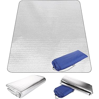 Tapis De Camping EVA 180x50cm Bleu - Mousse Légère Pour Sol, Yoga, Plage - Neuf