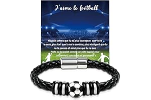BOYATONG Bracelet Garcon, Idée Cadeau Noel Ado Garçon, Cadeau Calendrier de l'Avent Foot Garçon 5 6 7 8 9 10 11 12 13 14 15 16 17 Ans