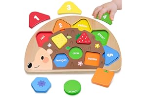 HOLLIVI Montessori Spielzeug ab 1 Jahr, Spielzeug ab 1 2 Jahre Holzpuzzle Kinderspielzeug Geschenk 1 2 Jahre Mädchen Jungen Motorikspielzeug mit Sortierspiel Holzspielzeug für Lernspielzeug ab 1 2 3 Jahr