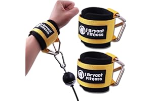 J Bryant Cinghie per polsi imbottite in neoprene con chiusura triangolare regolabile in velcro e design sicuro del polsino per allenamenti con macchine a cavi e allenamento di forza