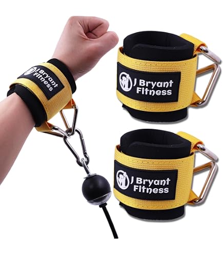 Sangles De Cheville Beast Rage - Néoprène Rembourré, Double Anneau D - Fitness Fessier/Jambes