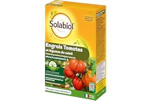 SOLABIOL Engrais Tomates & Légumes Du Soleil - 750g - Jusqu'à 15 Plants - Nutrition Longue Durée - Meilleure Reprise A La Plantation - Utilisable En Agriculture Biologique SOTOMY750