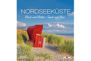 Nordseeküste Postkartenkalender 2025 - Wind und Wellen - Sand und Meer: Fotokalender im Postkartenformat, der die Reiselust entfacht. Schöne ... Kalender 2025. (Postkartenkalender Eiland)
