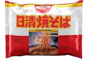 ‎NISSIN Nissin Demae Ramen – Yakisoba, 1er Pack, Instant-Nudeln japanischer Art, mit Yakisoba-Sauce & asiatischen Gewürzen, schnell & einfach zubereitet, asiatisches Essen (1 x 100 g)