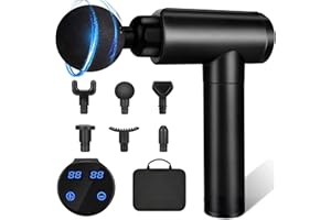 Massagepistole Massagegerät für Nacken Schulter Rücken, Massage Gun für Sportler, Muskel Massage Pistole mit 6 massagepistole