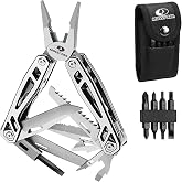Mossy Oak 21 in 1 Multitool Pliers | Multipurpose Knife with Knife, Screwdriver and Portable Bag for Camping, Repair, Hiking