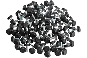 Saim Adjustable Table Foot, Table Desk Adjustable Levelling Foot Furniture Leveling Feet 18mm Base M6 x 15mm Thread 20 Pcs