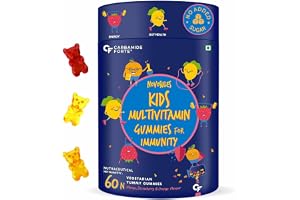 Carbamide Forte Multivitamin for Kids Multivitamin Gummies for Kids with 20 Nutrients Kid Gummy Multi Vitamin Gummies Kid's For Immunity Boost 60 Gummy Bear