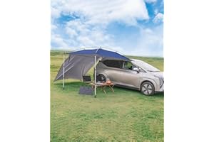 SUPAREE Tendalino Laterale per Auto Pareti Laterali Tendalino Camper Roulotte Tendalino per Parasole con Rimovibile Tendalino Laterali 210D Protezione UV Impermeabile per SUV/Camion/Van/Wrangler