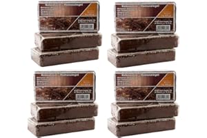 TROPICSHOP Kokoseinstreu Bodengrund, Terrarienerde für Reptilien - einfach portionierbare Kokoserde - XXL Humusziegel als Terrarium Einstreu Cocoground Kokosgrund Kokoshumus Kokosziegel Kokosfaser Briketts für Terrarien, Bodengrund für Tropenterrarien (108L)