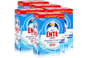 S C JOHNSON 5x WC Ente Frische Siegel Nachfüller Marine