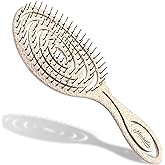 Ninabella Bio Haarbürste ohne Ziepen für Damen, Herren & Kinder - Entwirrbürste auch für Locken & Lange Haare - Einzigartige 