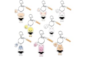 PYTRARTY Llaveros Stry，Stry Llavero Anime，SKZ Kawaii Keychain，SKZ Llaveros