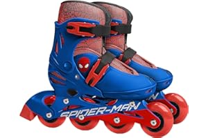 STAMP - pattini in linea a 4 ruote - misura regolabile 30-33 - SPIDERMAN